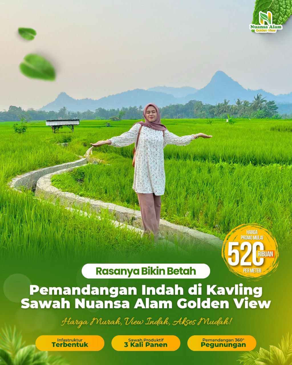 Jual Kavling Sawah Bogor Murah SHM Cuma 500 Ribuan Pinggir Jalan Raya - 085779009800 (2)