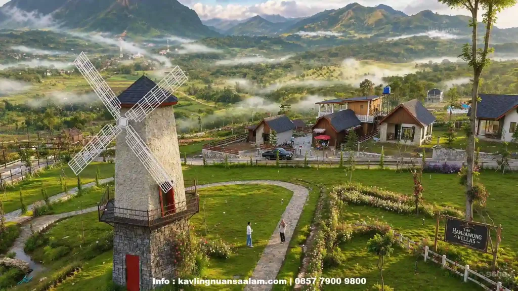 kavling hanjawong villas bogor view gunung nuansa eropa klasik